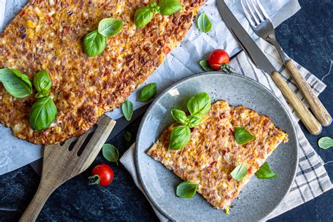 Low Carb Sch Ttelpizza Vom Blech Rezept