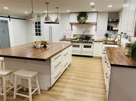 Butcher Block Countertop Custom Butcher Block Island Atelier Yuwa Ciao Jp