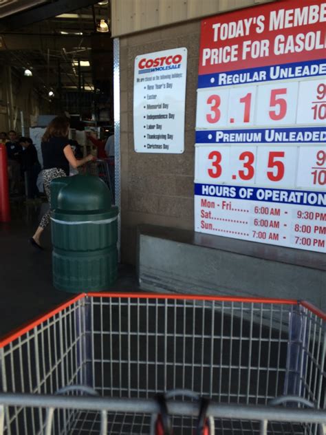 Current Costco Gas Prices (March 7, 2015 - Redwood City, CA) | Costco Weekender