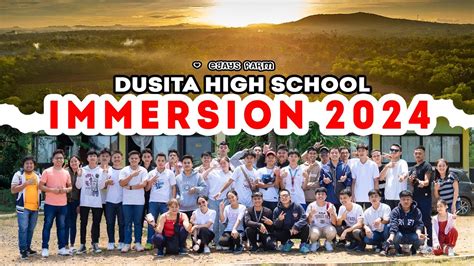 DUSITA HIGH SSCHOOL Immersion 2023 2024 Video Highlights Egays Farm