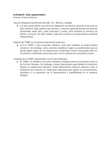 Actividad 6 Apunte Actividad 6 Texto Argumentativo Ximena Chavez