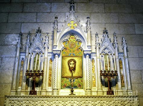 Altar Of The Holy Face At St Patrick S Cathedral In New York City Photograph By John Rizzuto