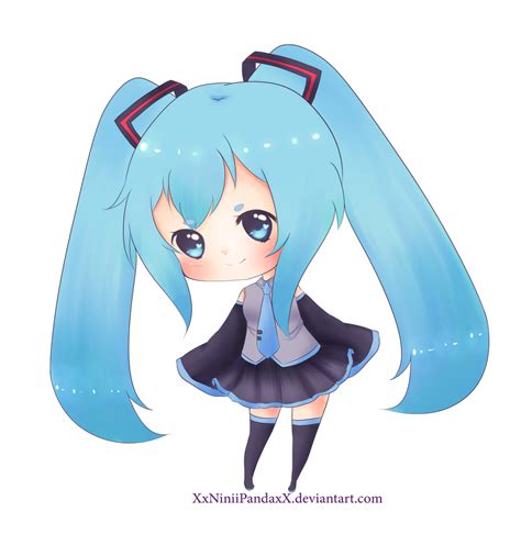 Miku Chibi By Xxniniipandaxx On Deviantart