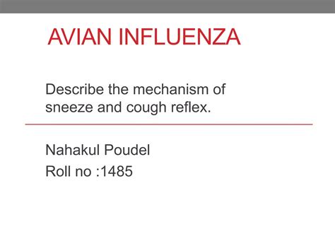 Mechanism of cough and sneeze reflex | PPT