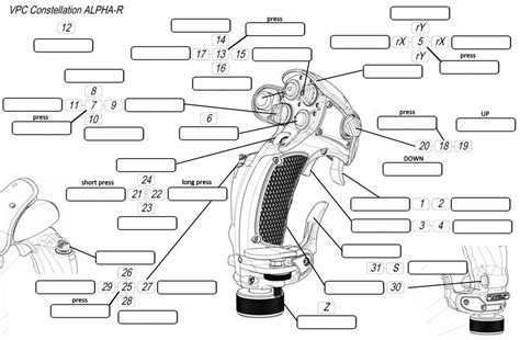 Virpil VPC Constellation Alpha R BLANK LAYOUT