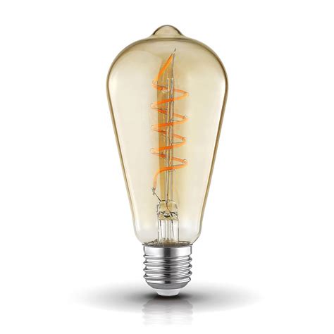 Żarówka Dekoracyjna Led Ozdobna 4w E27 Edison Filament Barwa Ciepła 360