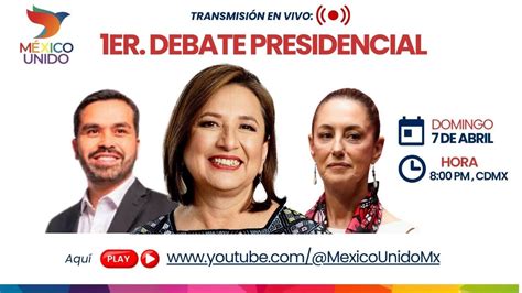 En Vivo Primer Debate Presidencial Youtube