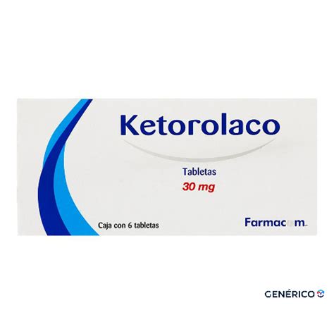 Farmacia Nbio Ketorolaco 30 mg Sublingual 6 Tabletas Envíos a todo