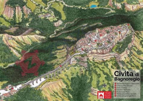 Map of Civita di Bagnoregio