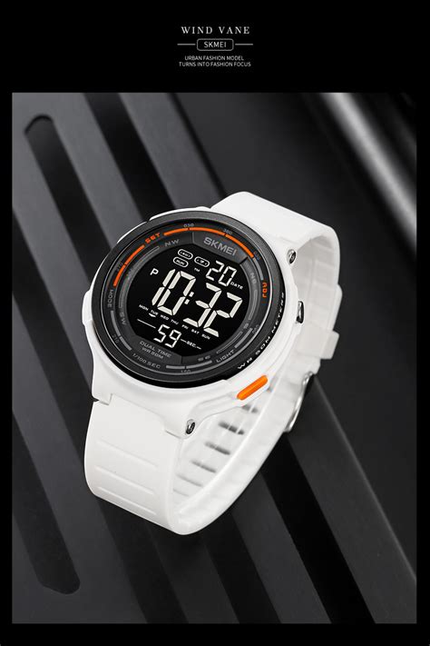 Skmei Japan Digital Movement Led Light Countdown Mens Sport Watch