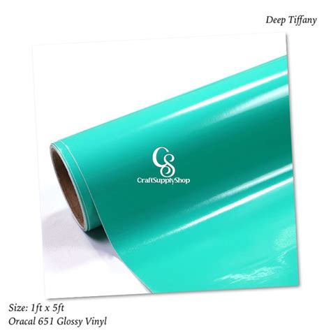 Glossy Deep Tiffany Oracal 651 Permanent Vinyl Craftsupplyhq