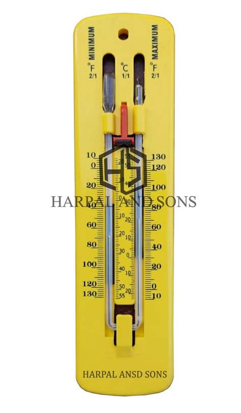 Harpal Sons Analogue Thermometers Minimum Maximum Thermometer For