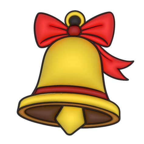 Premium Vector A 3d Bell Cartoon Vector