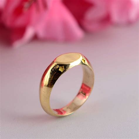 Simple Brass Ring Solid Brass Ring Midi Finger Ring Band Handmade Brass Band Statement Ring