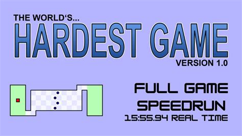 The World's Hardest Game - Speedrun in 15:55.94 Real Time - YouTube