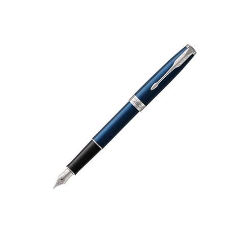 Parker Sonnet Azul Mate Detalles Plateados Pluma Estilogr Fica