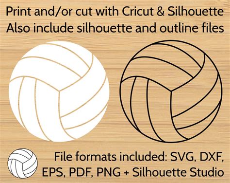 Volleyball Ball SVG Design Cut File For Cricut Silhouette SVG