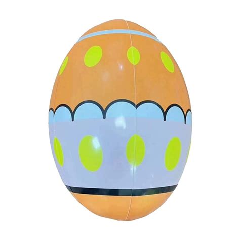 Luoyaxxxxx 16 Inch Giant Easter Egg Inflatable Outdoor Decorations Happy Easter Blowing