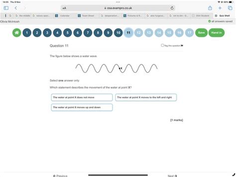 Waves Flashcards Quizlet