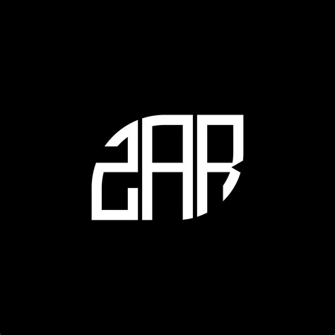 ZAR Letter Logo Design On Black Background ZAR Creative Initials