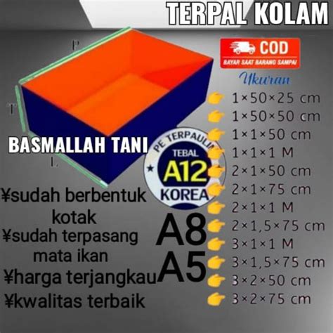 Jual Terpal Kolam Ikan Kolam Terpal Ikan Terp Kolam Kolam Terpal Tebal