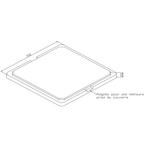 Couvercle Embo Tement Rc Pour Regard Rm B Ton A X X Cm