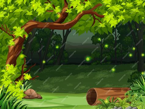 Cute Forest Background Clipart