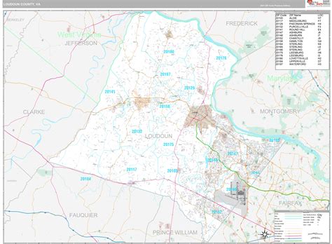 Loudoun County VA Zip Code Map