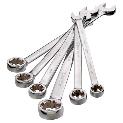 Grip Tite Combination Super Wrench Set — 6 Pc Sae Model 00141 Northern Tool