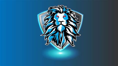 Premium Vector Lion Head Esport Mascot Logo Design