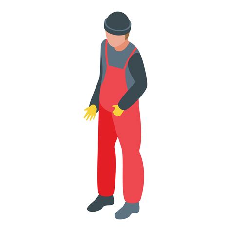 Fishing Man Icon Isometric Vector Seaside Beach 15060945 Vector Art At