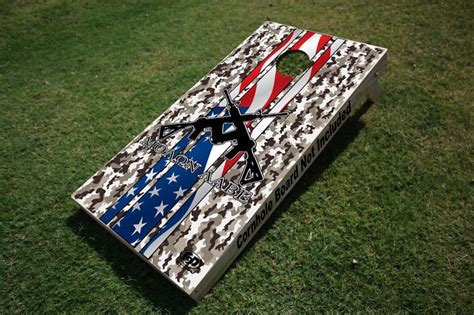 FGD Brand Cornhole Wrap Set 2nd Amendment Molon Labe Camo Etsy