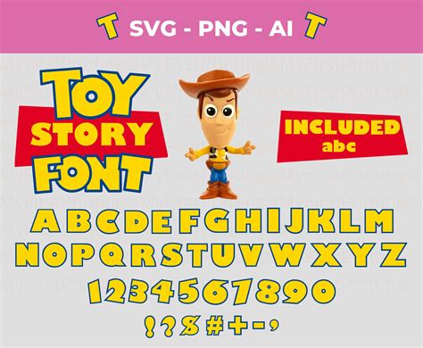 Abc Font Lettering Alphabet Toy Story Font Toy Story Crafts Special