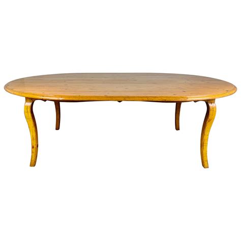 Oval French Country Style Dining Table With Leaf By Guy Chaddock For Sale At 1stdibs Guy