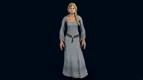 Medieval Female 3d Model By Slayver