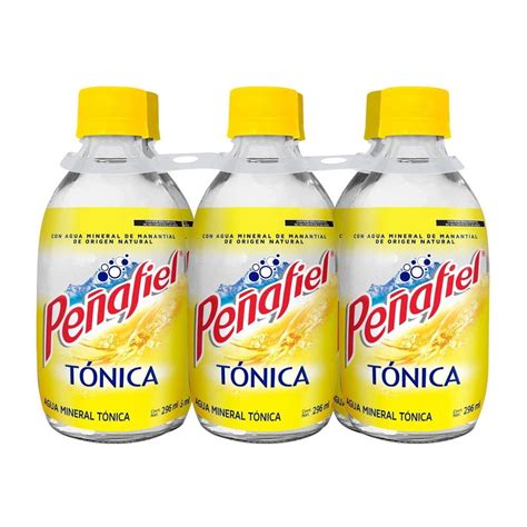 Agua mineral Peñafiel tónica 6 botellas con 296 ml c u Bodega Aurrera