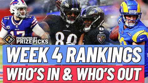 Nfl Week Fantasy Football Rankings Projections Tiers Start