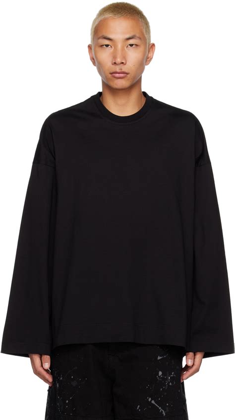 Julius Black Graphic Long Sleeve T Shirt SSENSE Canada