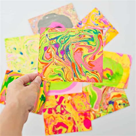 EASY DIY PAPER MARBLING AT HOME Hello Wonderful