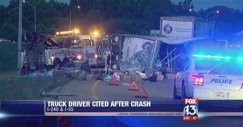 Tractor Trailer Overturns On I 240 At I 55 News