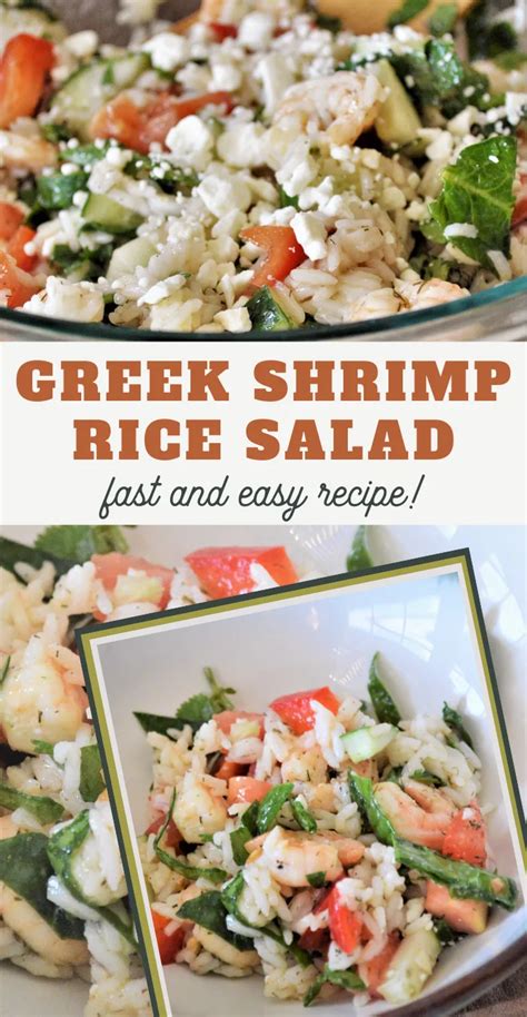 Greek Shrimp Rice Salad Recipe - 3 Boys and a Dog