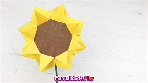 Cómo Hacer Un Girasol De Papel Fácil Paso A Paso Manualidades Play