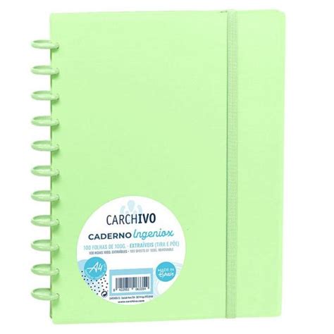 Caderno Ingeniox Capa em PVC Linhas A4 Mundo Escolar Comércio de