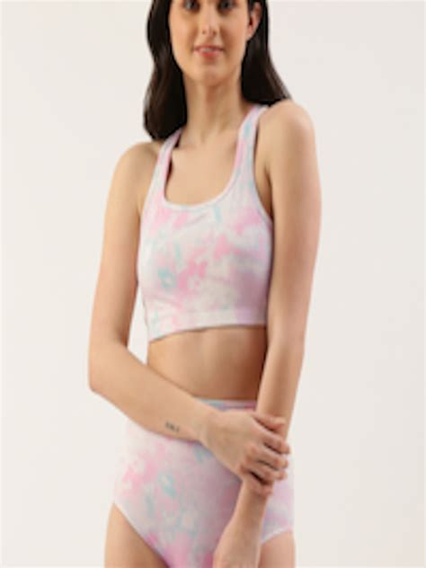 Buy Clt S Tie Dye Printed Beach Bikini Set Swimwear For Women Myntra