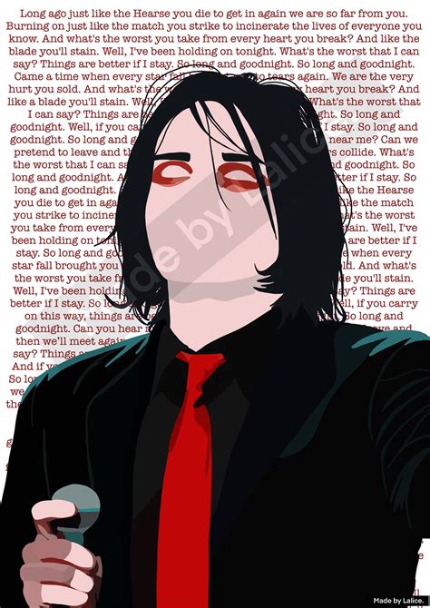 My Chemical Romance Helena Full Lyrics Print Gallery Wall Art A4