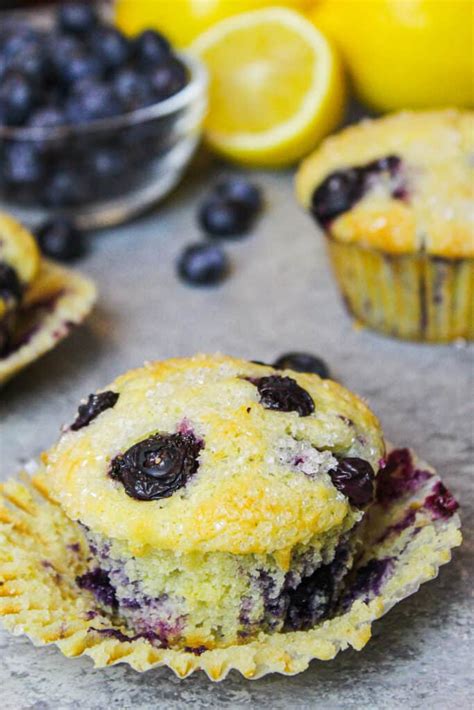 Lemon Blueberry Muffins With Yogurt Easy Healthy Recipe