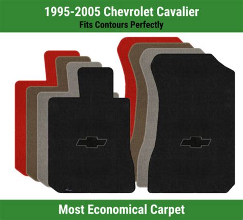 Lloyd Velourtex Front Mats For 95 05 Chevy Cavalier W Black Filled