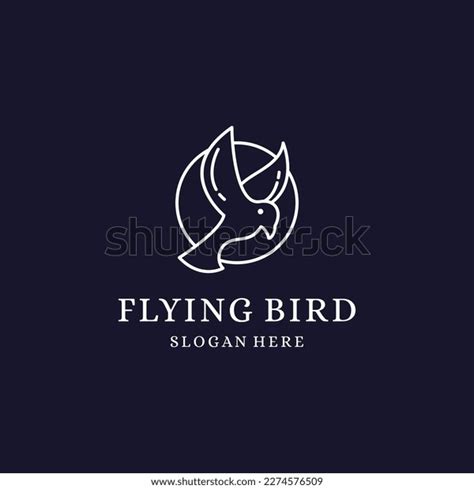 Flying Bird Logo Vector Icon Template Stock Vector (Royalty Free ...