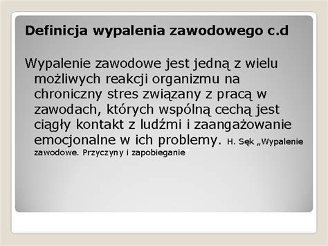 Metody Radzenie Sobie Z Wypaleniem Zawodowym Mgr Dominik