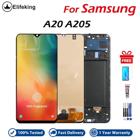 OLED For Samsung Galaxy A20 A205 SM A205F LCD Display Touch Screen